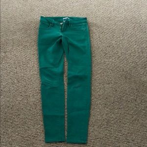 Express teal jeans